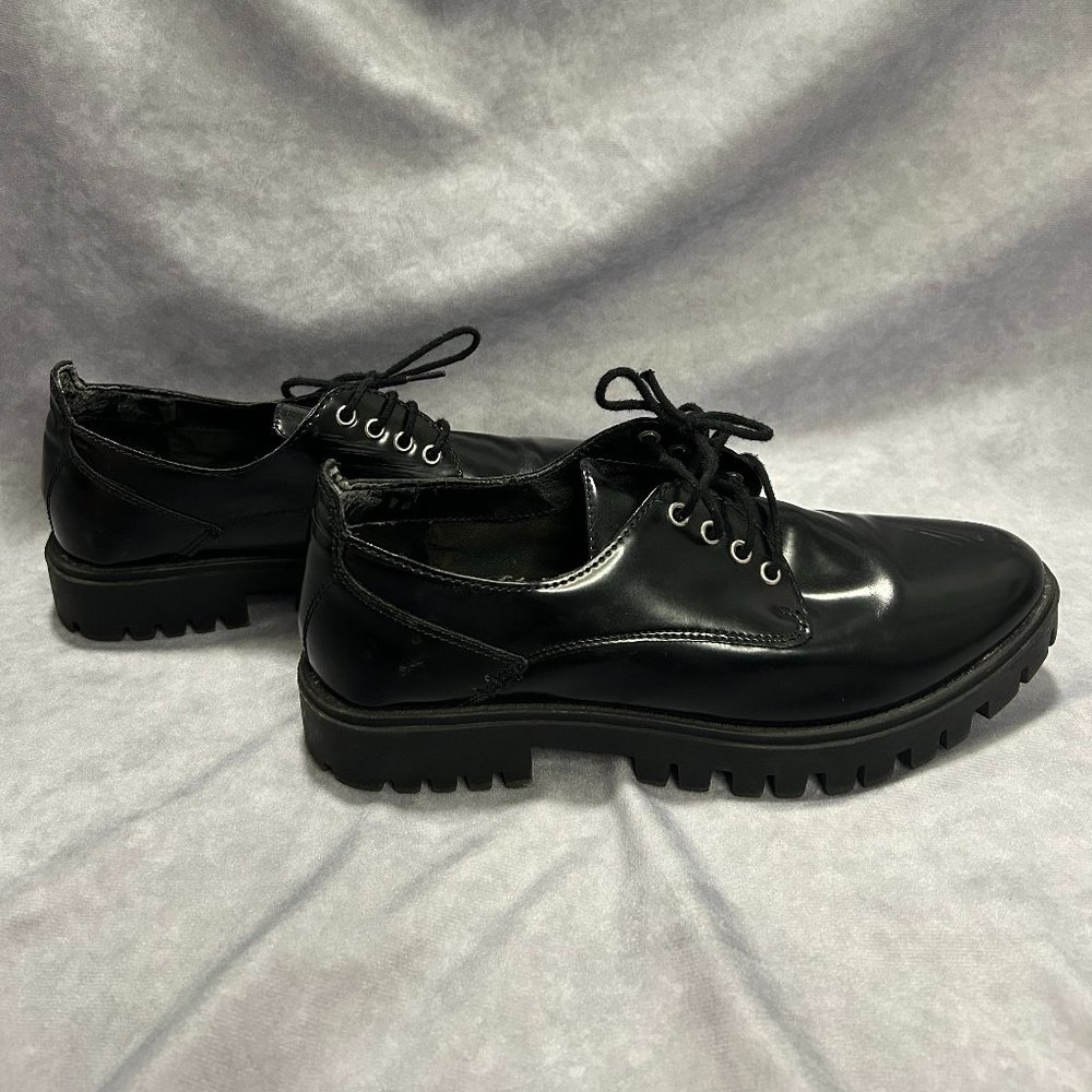 Chunky Mossimo Pantent Leather Oxfords